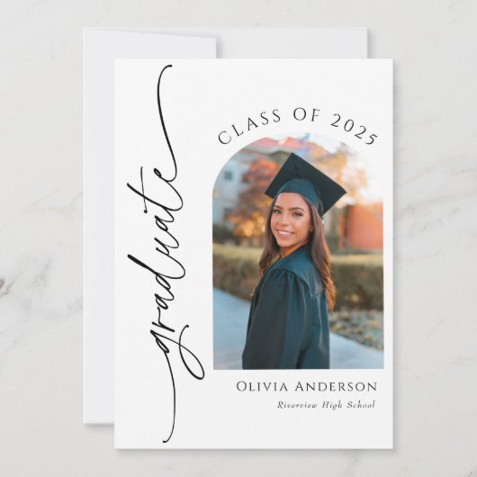 De aankondiging van het Afstuderen Afstuderen met  (Voorkant)