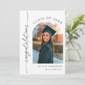 De aankondiging van het Afstuderen Afstuderen met  (Staand voorkant)