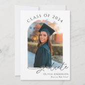 De aankondiging van het Afstuderen Afstuderen met  (Voorkant)