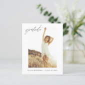 De aankondiging van het Afstuderen van de begrotin (Staand voorkant)