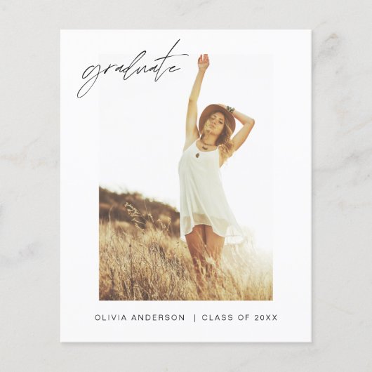 De aankondiging van het Afstuderen van de begrotin (Voorkant)