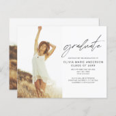 De aankondiging van het Afstuderen van de begrotin (Voorkant / Achterkant)