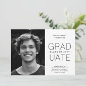 De aankondiging van het Afstuderen van de begrotin (Staand voorkant)