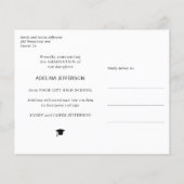 De aankondiging van het afstuderen van het het fot (Achterkant)