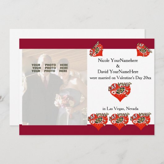 De Aankondiging van het Huwelijk van Las Vegas (Voorkant / Achterkant)