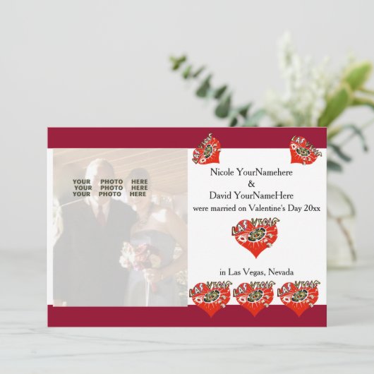 De Aankondiging van het Huwelijk van Las Vegas (Staand voorkant)