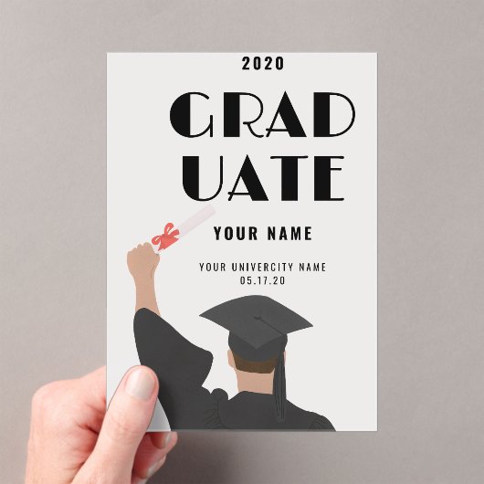 De aankondiging van het moderne Afstuderen | Custo (Insitu (Draagbaar))