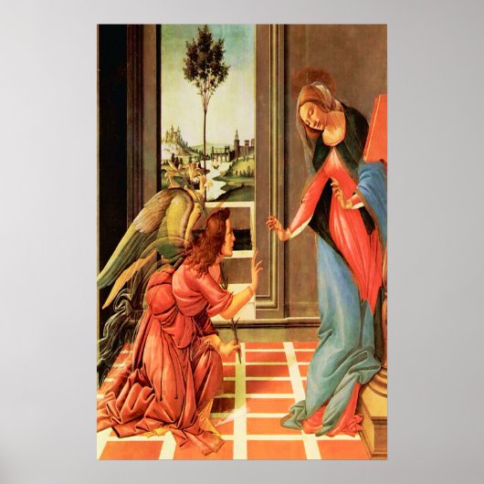 De aankondiging van het Poster van Our Lady & Ange (Voorkant)