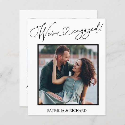 De aankondiging van het Verloving van de begroting (Voorkant / Achterkant)