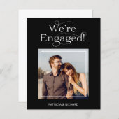 De aankondiging van het Verloving van de begroting (Voorkant / Achterkant)