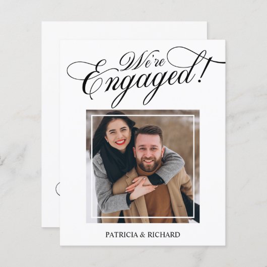 De aankondiging van het Verloving van de begroting (Voorkant / Achterkant)