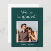 De aankondiging van het Verloving van de begroting (Voorkant / Achterkant)