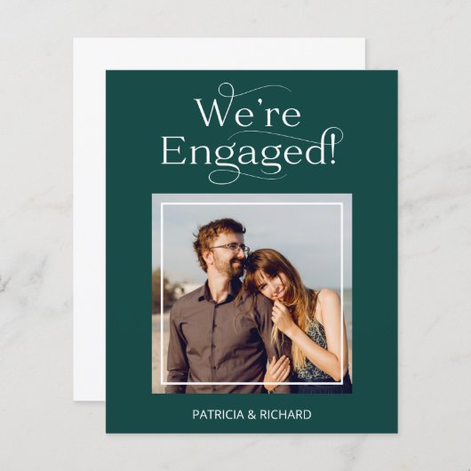 De aankondiging van het Verloving van de begroting (Voorkant / Achterkant)