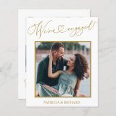 De aankondiging van het Verloving van de begroting (Voorkant / Achterkant)