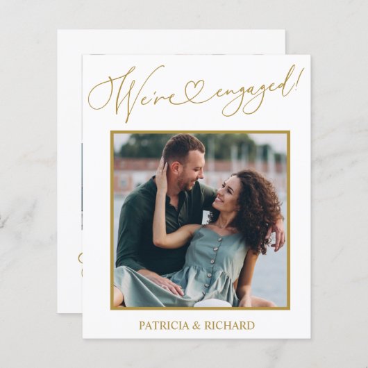 De aankondiging van het Verloving van de begroting (Voorkant / Achterkant)