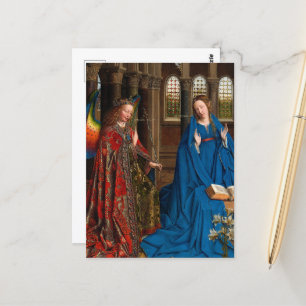De aankondiging van Jan van Eyck Briefkaart
