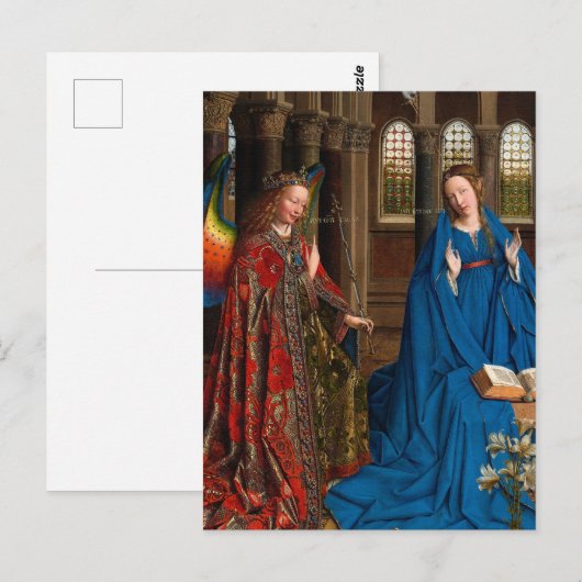 De aankondiging van Jan van Eyck Briefkaart (Voorkant / Achterkant)