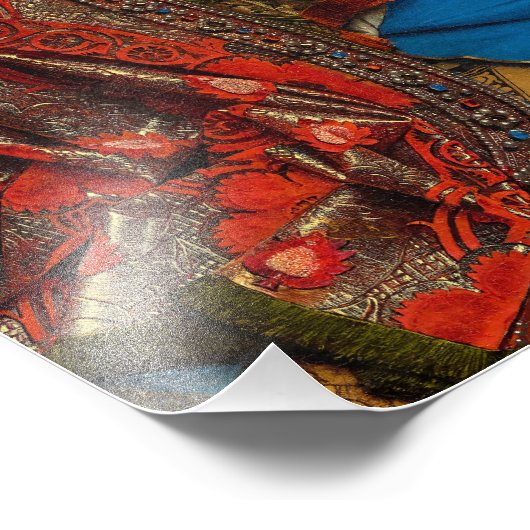 De aankondiging van Jan van Eyck Foto Afdruk (Hoek)