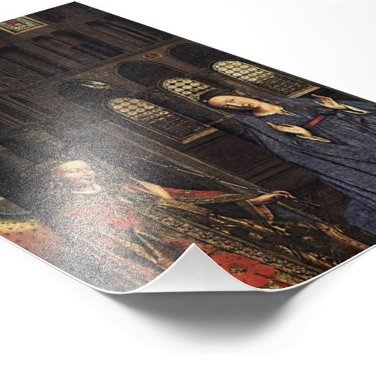 De aankondiging van Jan van Eyck Foto Afdruk (Hoek)