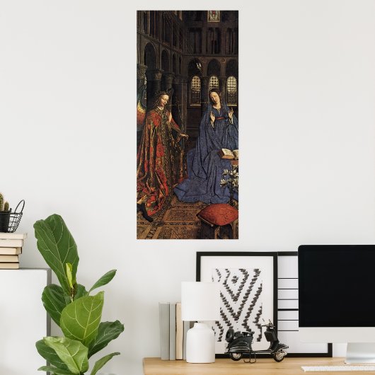 De aankondiging van Jan van Eyck Poster (Thuiskantoor)