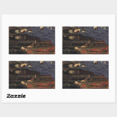 De aankondiging van Jan van Eyck Rechthoekige Sticker (Vel)
