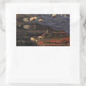 De aankondiging van Jan van Eyck Rechthoekige Sticker (Tas)
