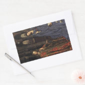 De aankondiging van Jan van Eyck Rechthoekige Sticker (Envelop)
