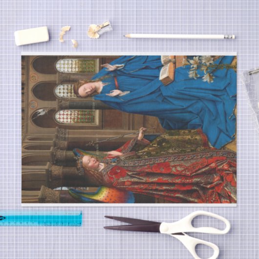 De aankondiging van Jan van Eyck Tissuepapier (Craft)