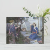 De aankondiging van John William Waterhouse (Staand voorkant)