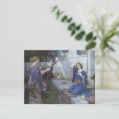 De aankondiging van John William Waterhouse Briefkaart (Staand voorkant)