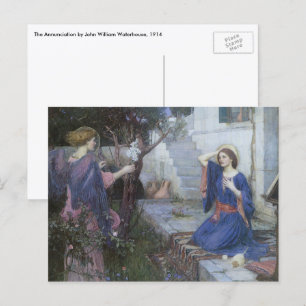 De aankondiging van John William Waterhouse Briefkaart