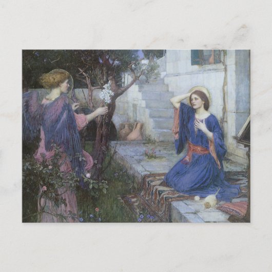 De aankondiging van John William Waterhouse Briefkaart (Voorkant)