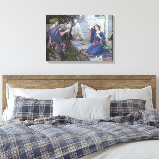 De aankondiging van John William Waterhouse Canvas Afdruk (Insitu (Slaapkamer))