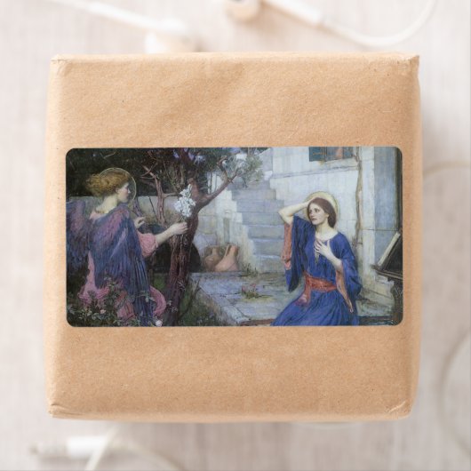 De aankondiging van John William Waterhouse Etiket (Insitu)