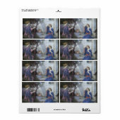 De aankondiging van John William Waterhouse Etiket (Full Sheet)