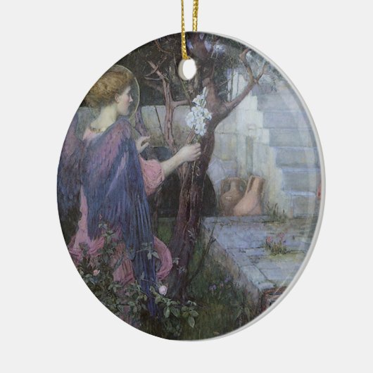 De aankondiging van John William Waterhouse Keramisch Ornament (Links)