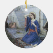 De aankondiging van John William Waterhouse Keramisch Ornament (Achterkant)