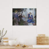 De aankondiging van John William Waterhouse Poster (Keuken)