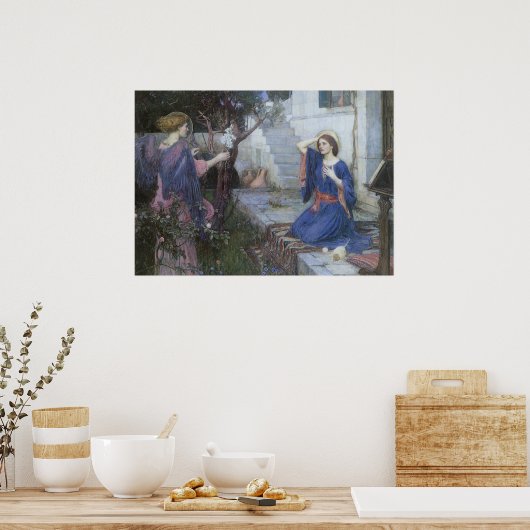 De aankondiging van John William Waterhouse Poster (Keuken)