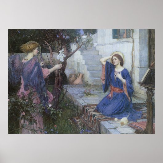 De aankondiging van John William Waterhouse Poster (Voorkant)