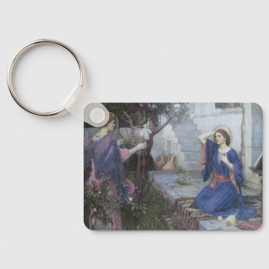 De aankondiging van John William Waterhouse Sleutelhanger (Achterkant)