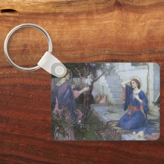 De aankondiging van John William Waterhouse Sleutelhanger (Achterkant)