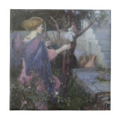De aankondiging van John William Waterhouse Tegeltje (Voorkant)