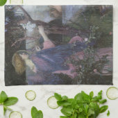 De aankondiging van John William Waterhouse Theedoek (Gevouwen)