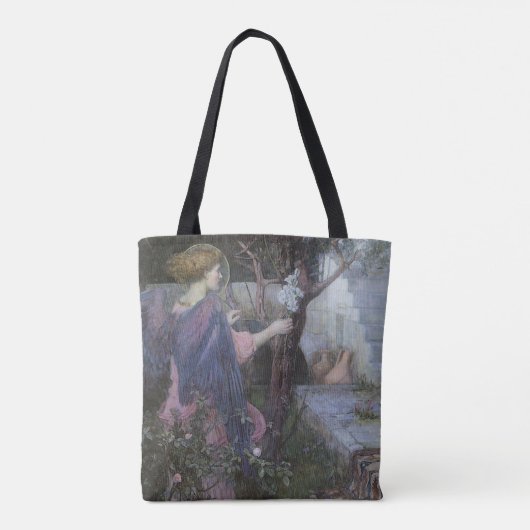 De aankondiging van John William Waterhouse Tote Bag (Achterkant)