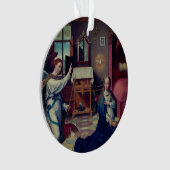 De aankondiging van Joos van Cleve: Kerstmis Ornament (voorkant)