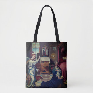 De aankondiging van Joos van Cleve: Kerstmis Tote Bag