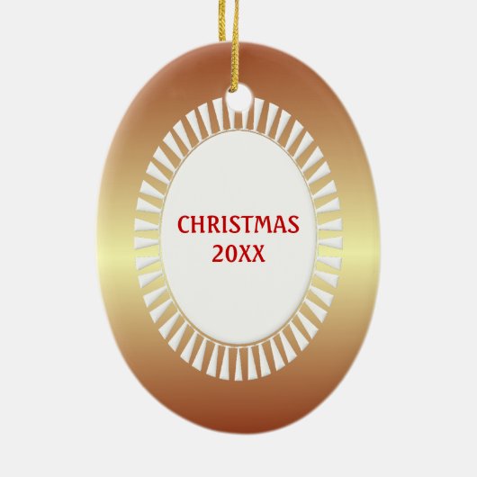 De aankondiging van Melchior Broederlam Kerstmis Keramisch Ornament (Achterkant)