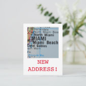 De aankondiging van Miami New Address (Staand voorkant)