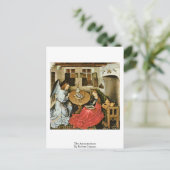 De aankondiging van Robert Campin Briefkaart (Staand voorkant)